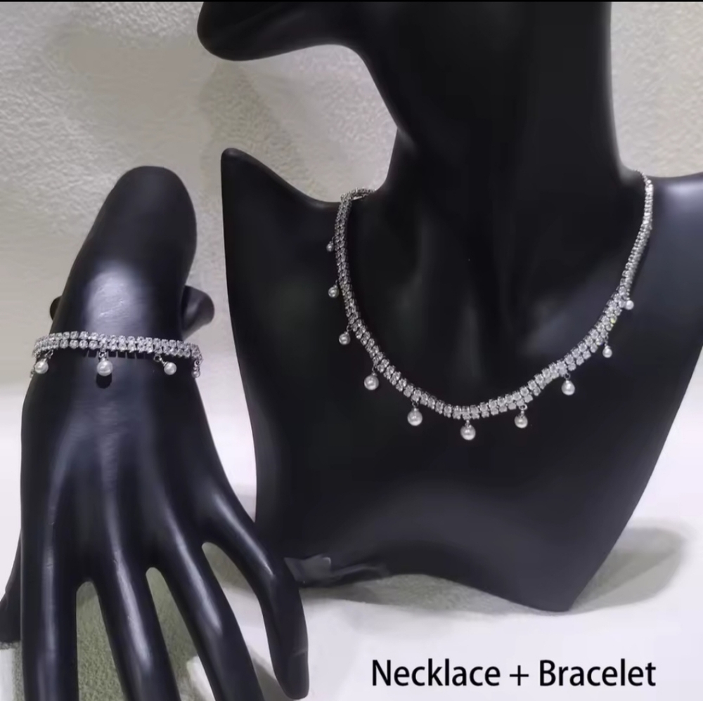 SALE❣️GORGEOUS ARIANA GRANDE Swarovski CZs Pearls SET